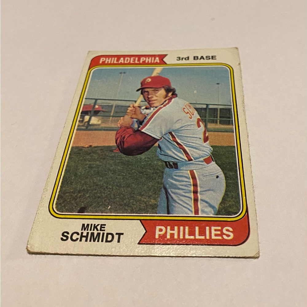 Mike Schmidt 1974 Topps Baseball 2nd Year HOF Vintage Collectible - Picture 3 of 4